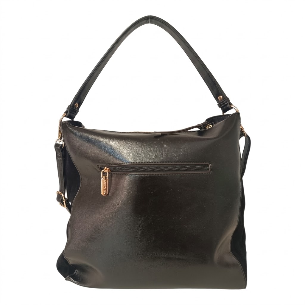 borsa donna coconuda spalla tracolla ecopelle camoscio nera borsa donna coconuda spalla tracolla ecopelle camoscio nera